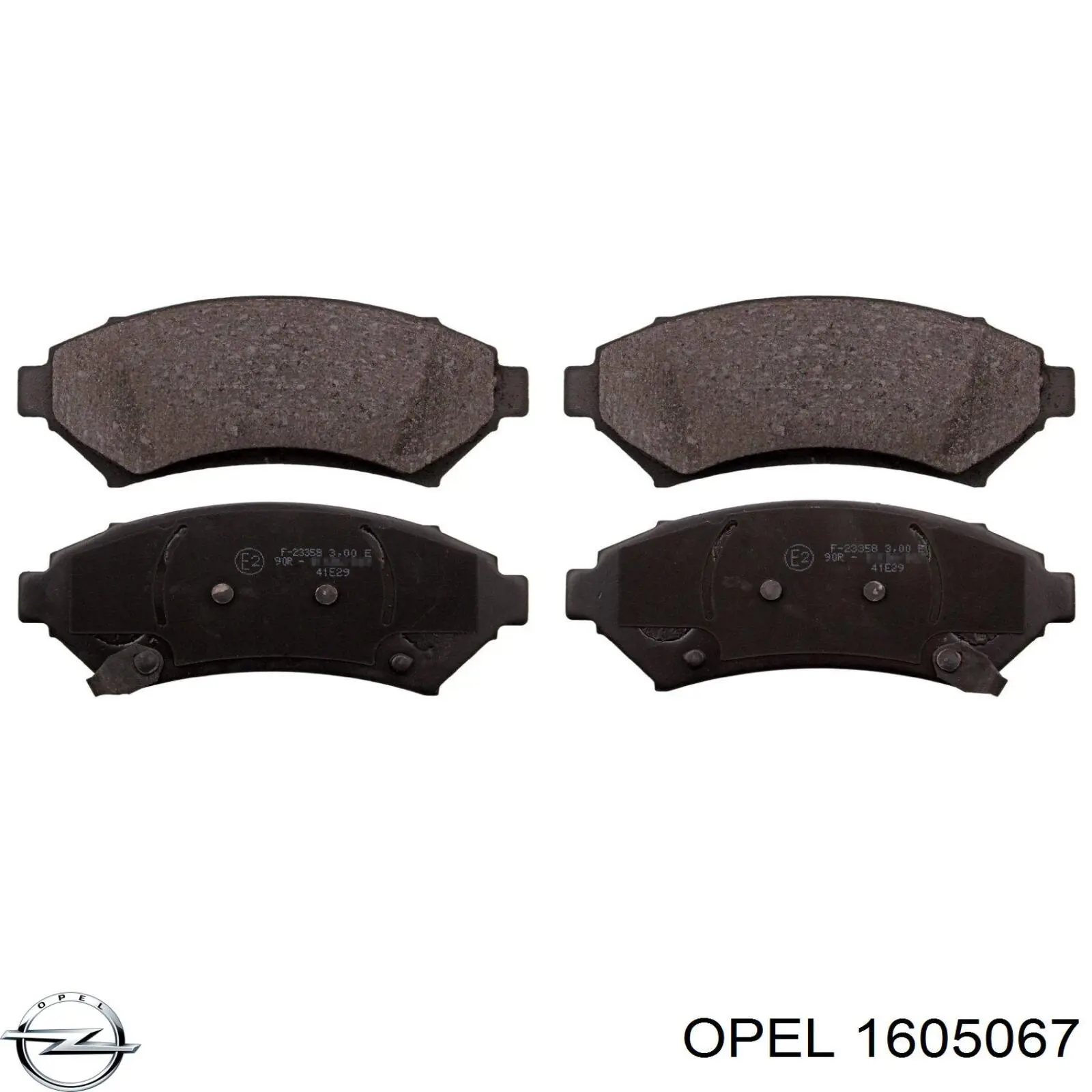 Купить 1605067 Opel Колодки тормозные