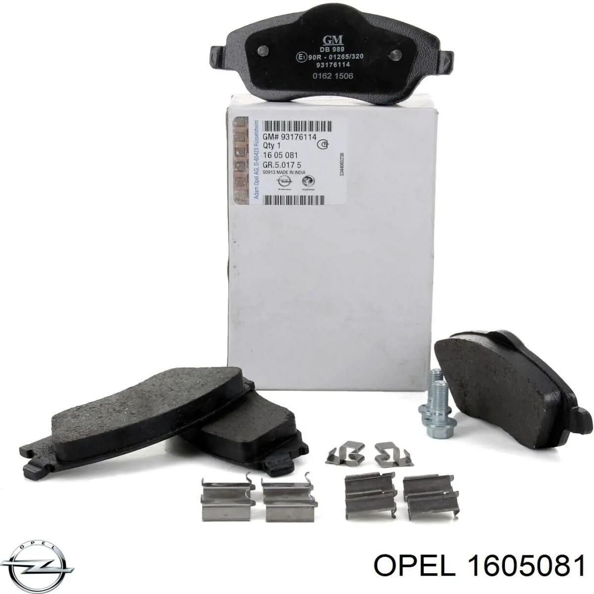1605081 Opel передние тормозные колодки