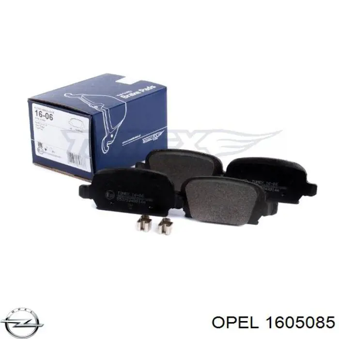 Колодки дисковые  Opel 1605085 цена, от 13.94 USD