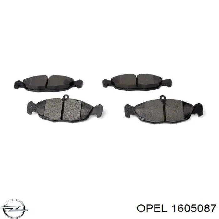 Купить 1605087 Opel Колодки тормозные