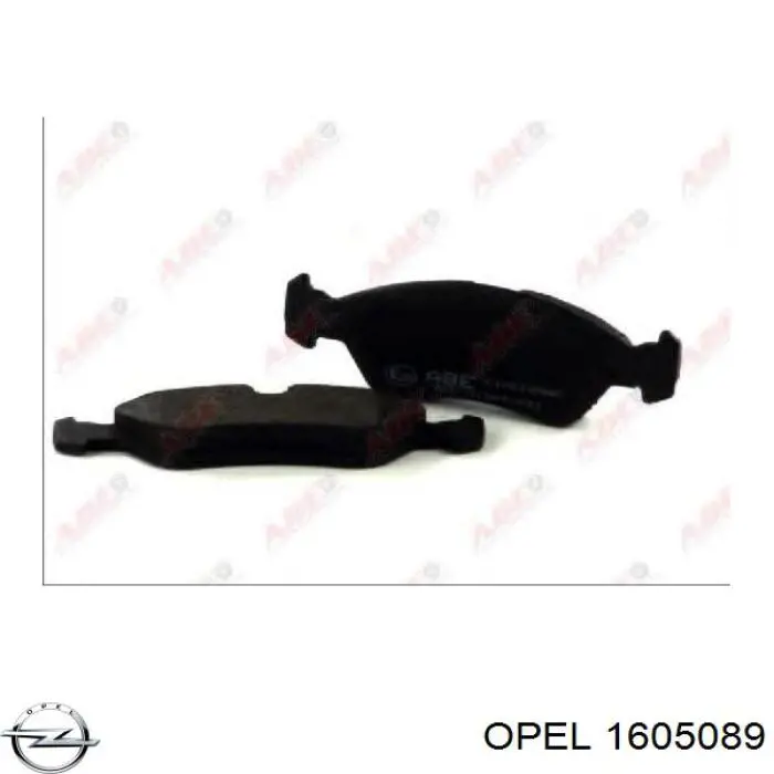 Купить 1605089 Opel Колодки тормозные