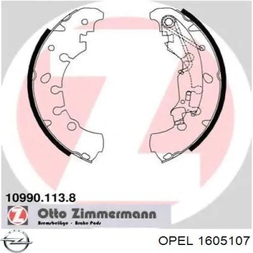 Тормоза рабочие задние ножные и тормозные барабаны Opel 1605107 цена, от 27.11 USD