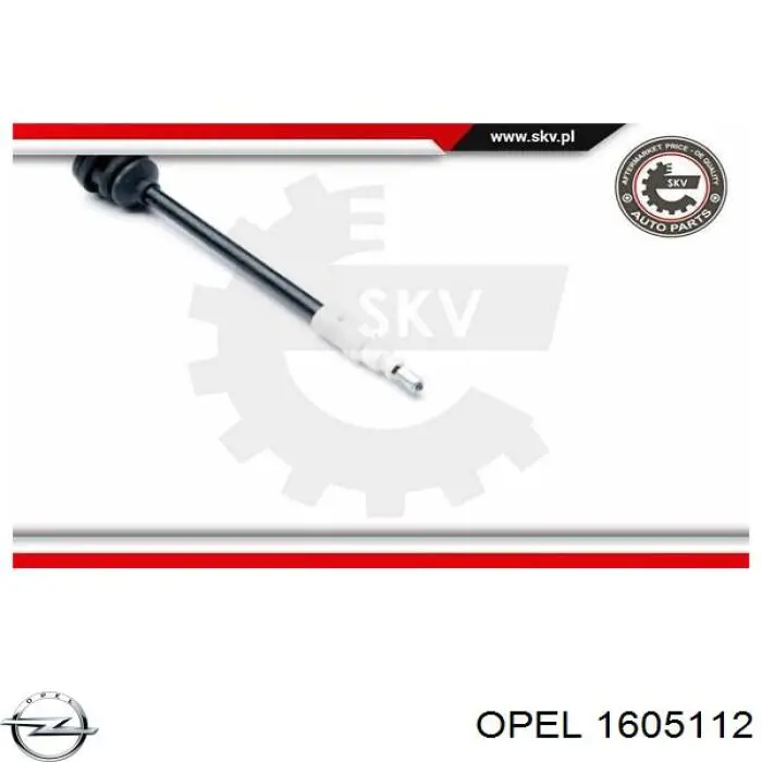 Трос ручного тормоза, комплект на авто Opel 1605112 цена, от 16.02 USD
