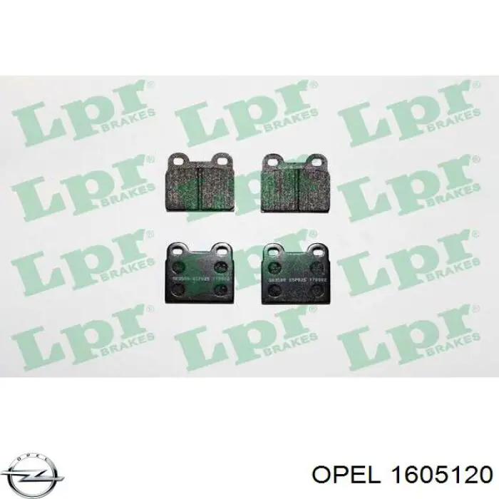 Колодки дисковые  Opel 1605120 цена, от 14.11 USD