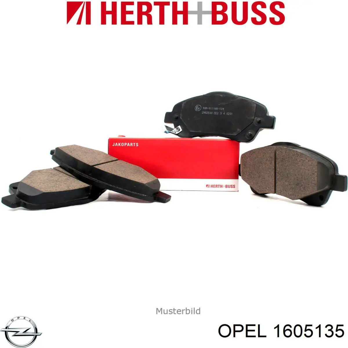 1605135 Opel Колодки передние