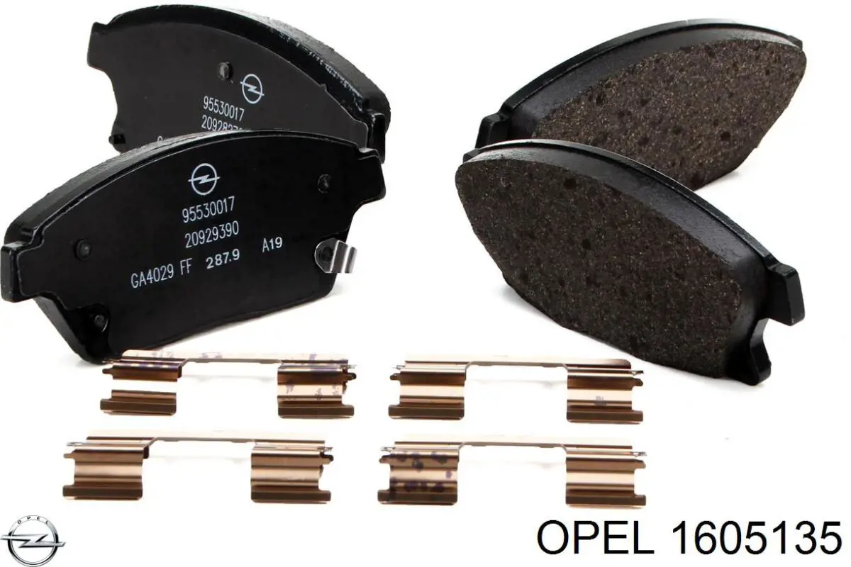Колодки Opel 1605135 цена, от 25.15 USD