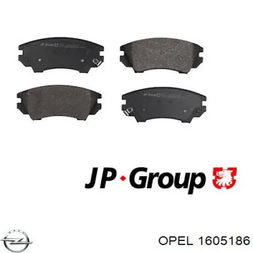 Купить 1605186 Opel Колодки тормозные