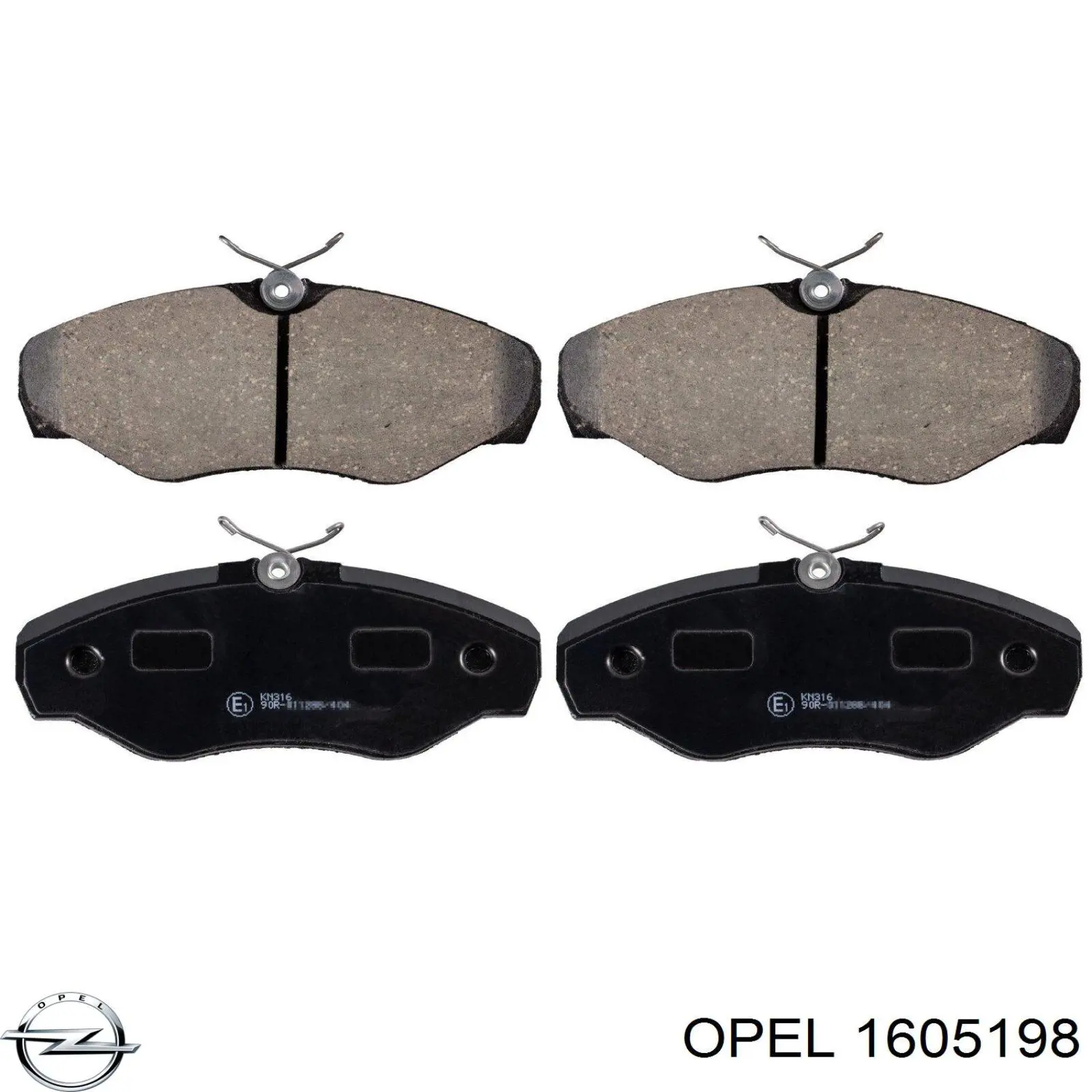 Колодки Opel 1605198 цена, от 15.87 USD