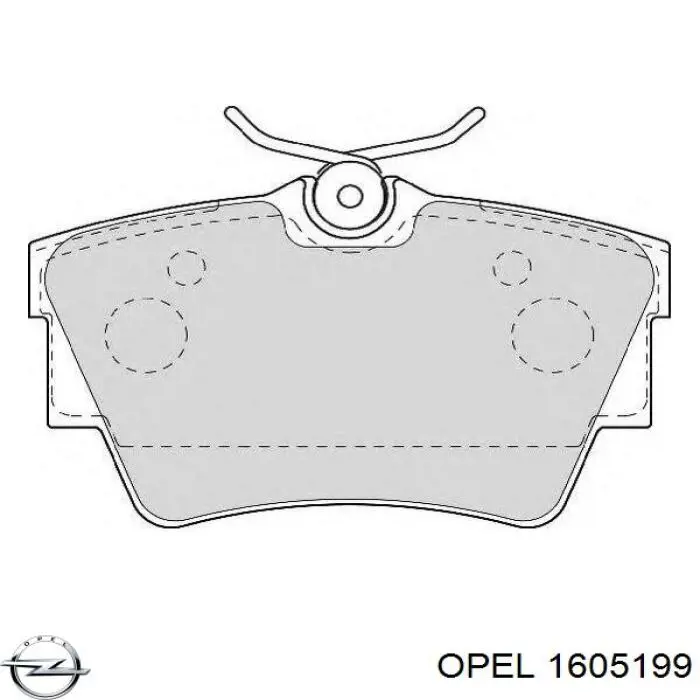 Колодки дисковые  Opel 1605199 цена, от 19.73 USD