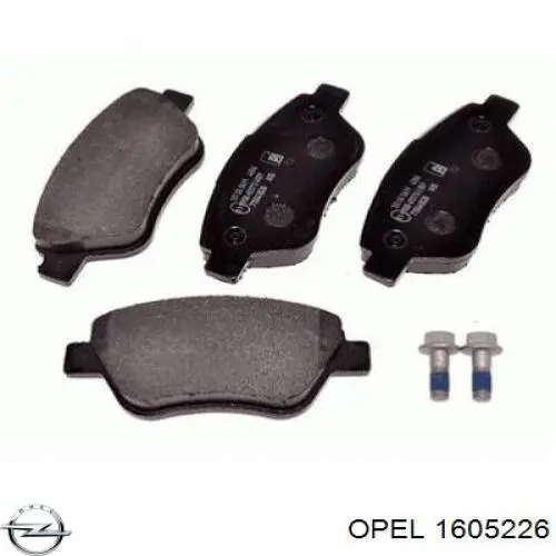 Колодки Opel 1605226 цена, от 21.07 USD