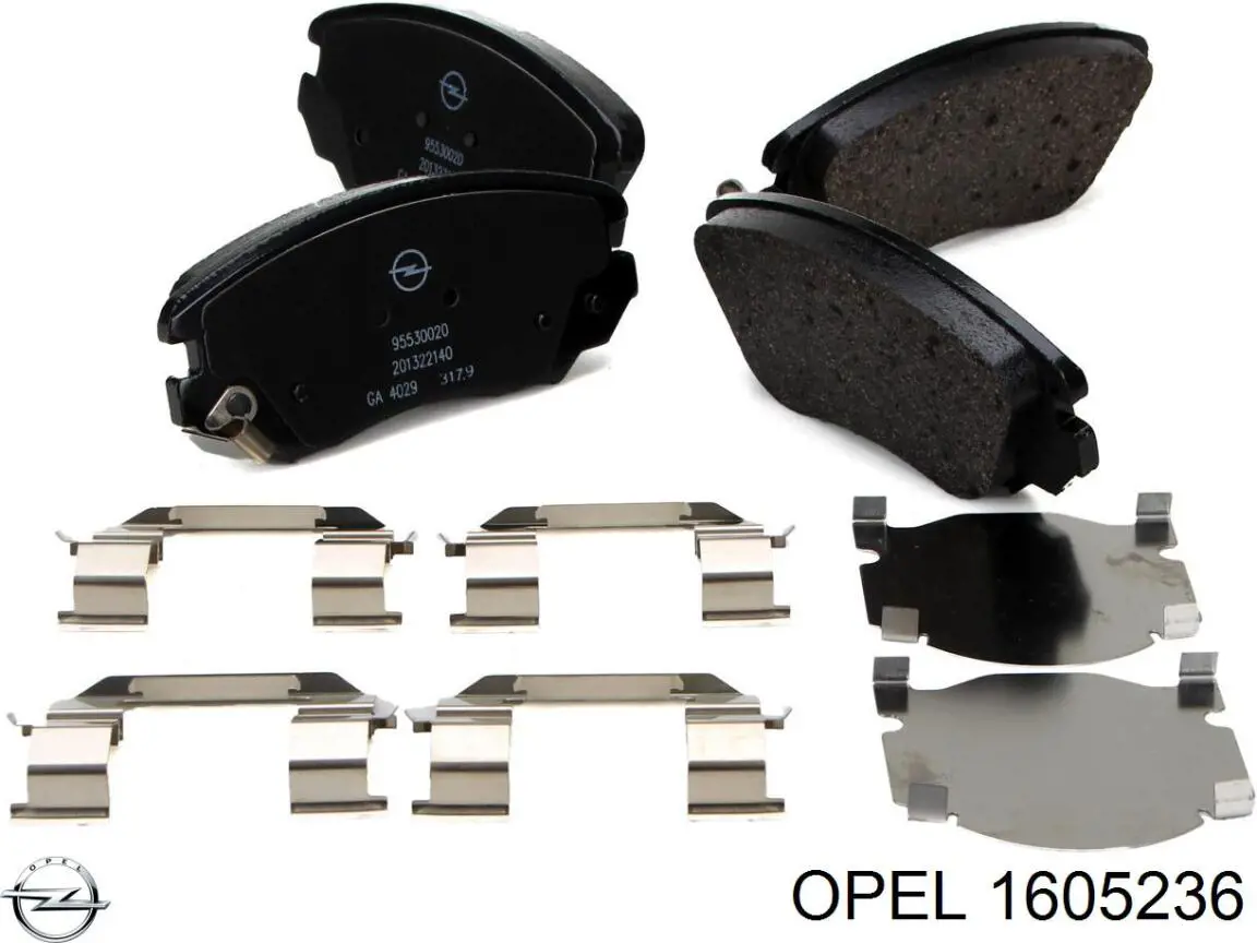 Тормозные колодки Opel 1605236
