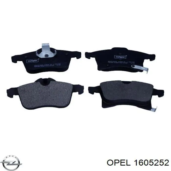 Колодки Opel 1605252 цена, от 24.45 USD