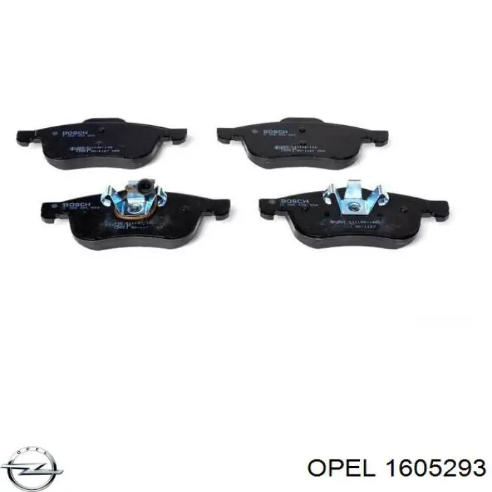 Колодки Opel 1605293 цена, от 31.86 USD