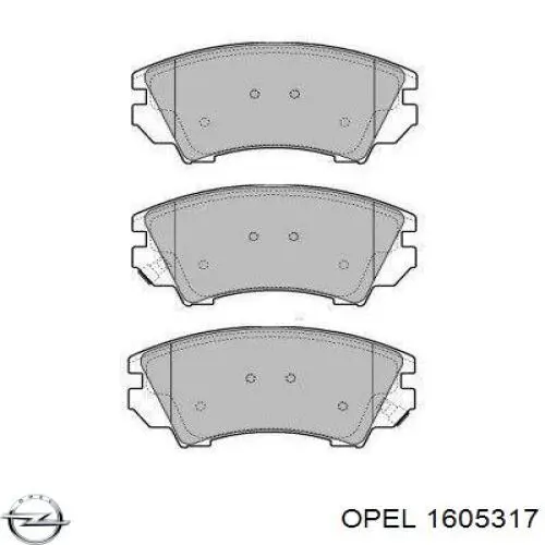 Колодки Opel 1605317 цена, от 12.65 USD