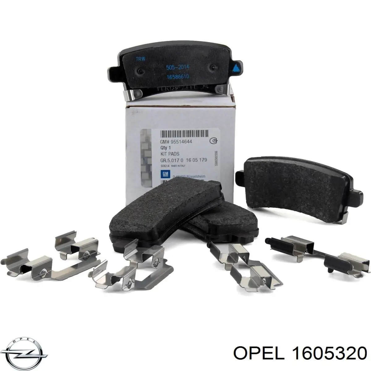Колодки дисковые  Opel 1605320 цена, от 12.25 USD