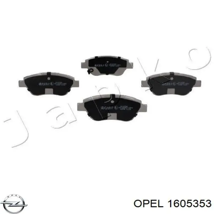 Тормозные колодки Opel 1605353