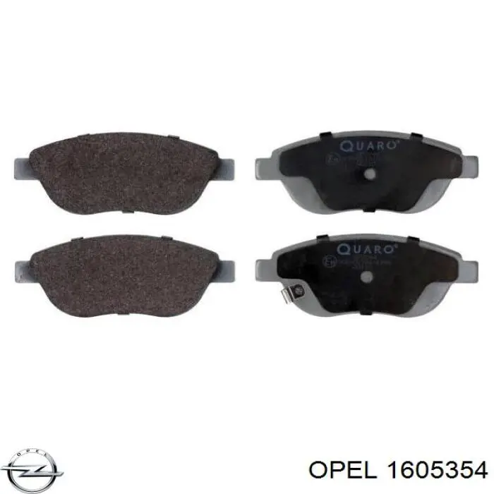 Колодки Opel 1605354 цена, от 22.32 USD