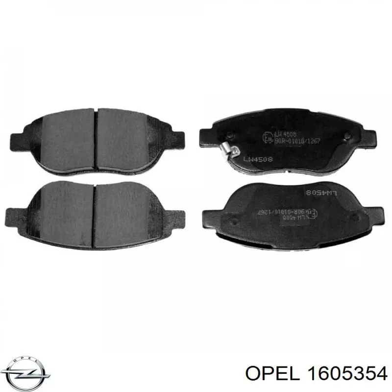 Купить 1605354 Opel Колодки тормозные