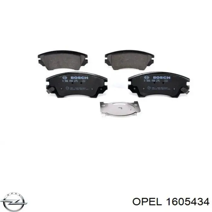 Колодки Opel 1605434 цена, от 27.06 USD