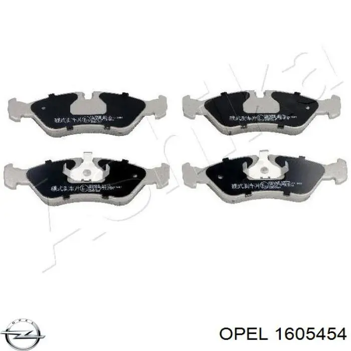 Купить 1605454 Opel Колодки тормозные