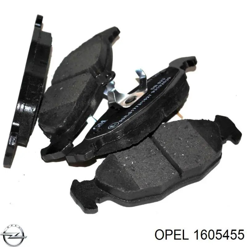 1605455 Opel колодки тормозные передние дисковые