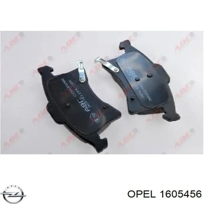 1605456 Opel передние тормозные колодки