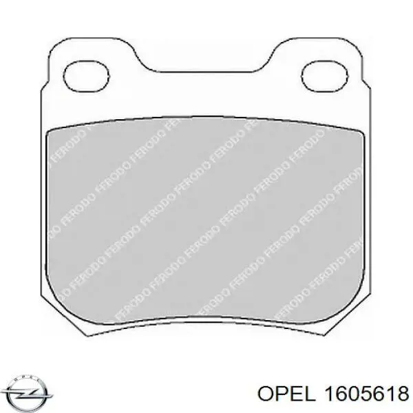 Колодки дисковые  Opel 1605618 цена, от 19.62 USD