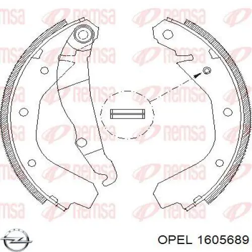 Тормоза рабочие задние ножные и тормозные барабаны Opel 1605689 цена, от 18.55 USD
