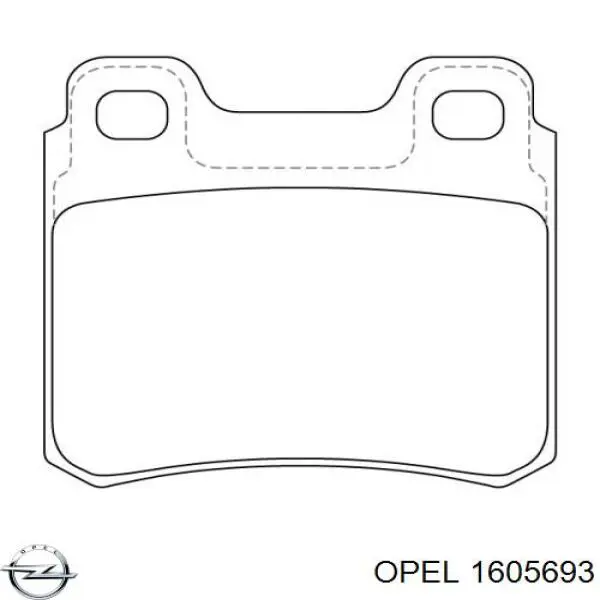 Колодки дисковые  Opel 1605693 цена, от 11.44 USD