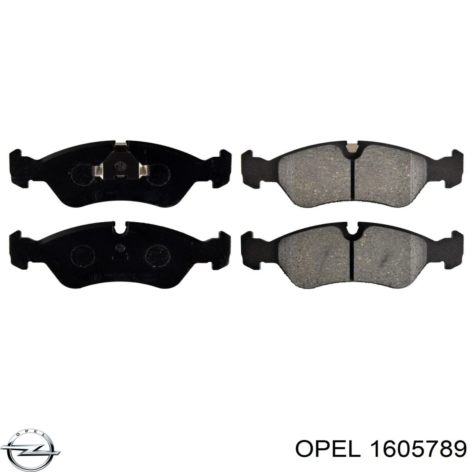 1605789 Opel колодки тормозные передние дисковые