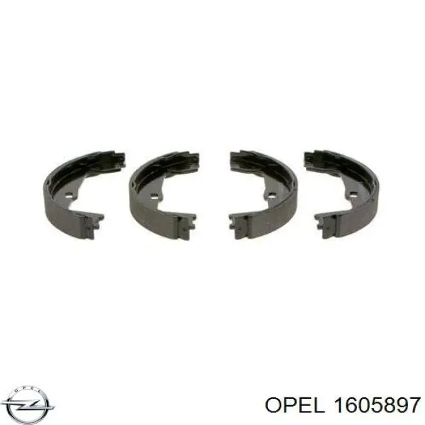 Колодки ручника 1605897 Opel