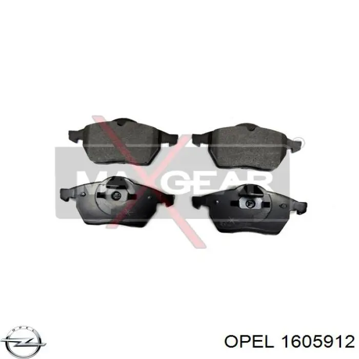 Колодки Opel 1605912 цена, от 22.55 USD