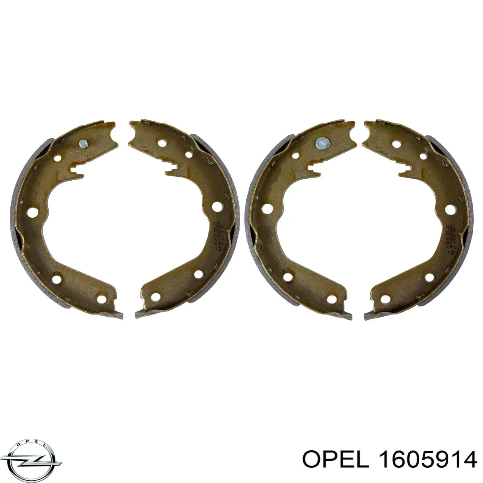 Тормозные колодки стояночного тормоза Opel 1605914 цена, от 24.45 USD