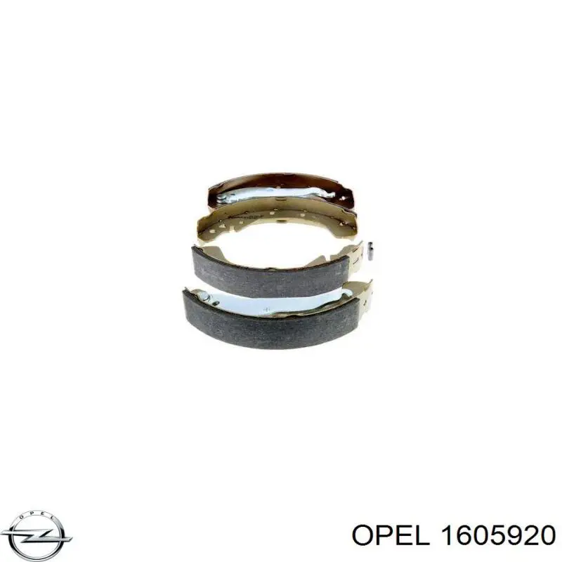 Купить 1605920 Opel Задние барабанные тормозные колодки