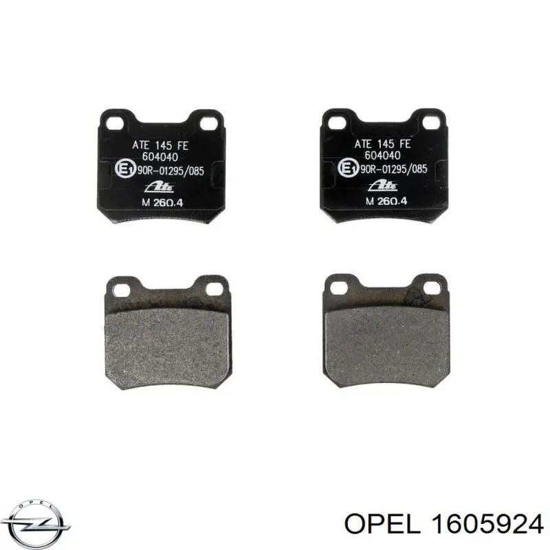 Колодки дисковые  Opel 1605924 цена, от 17.84 USD