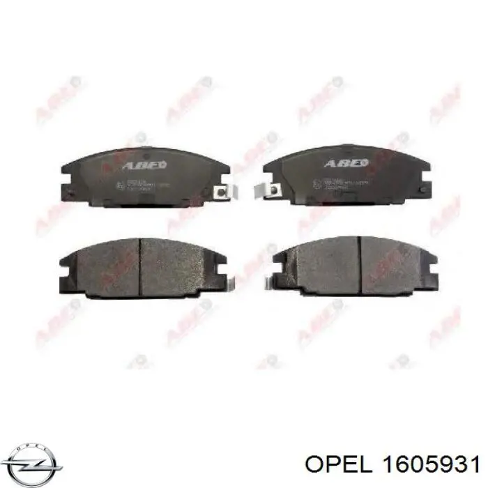 Купить 1605931 Opel Колодки тормозные