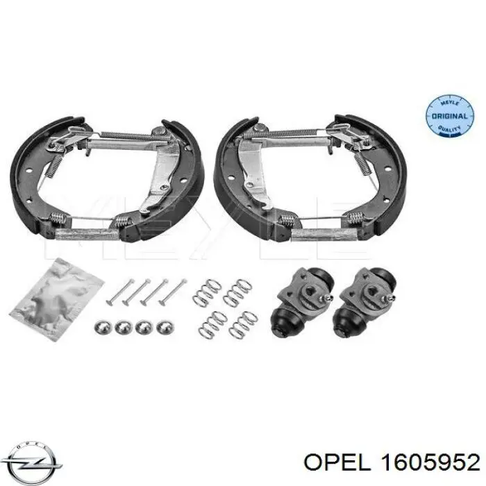 Тормоза рабочие задние ножные и тормозные барабаны Opel 1605952 цена, от 16.08 USD