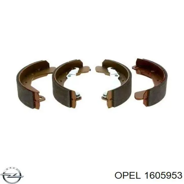Тормоза рабочие задние ножные и тормозные барабаны Opel 1605953 цена, от 13.54 USD