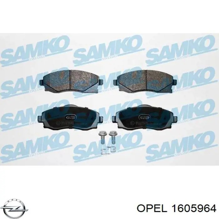 Колодки Opel 1605964 цена, от 17.44 USD