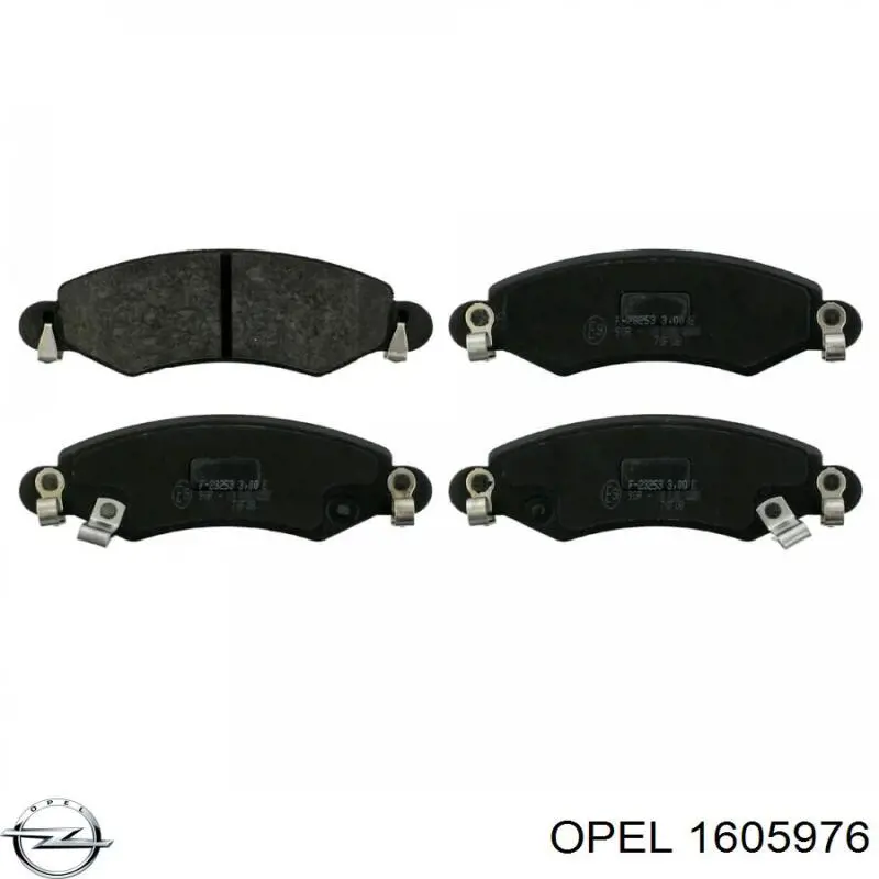 Колодки Opel 1605976 цена, от 20.33 USD