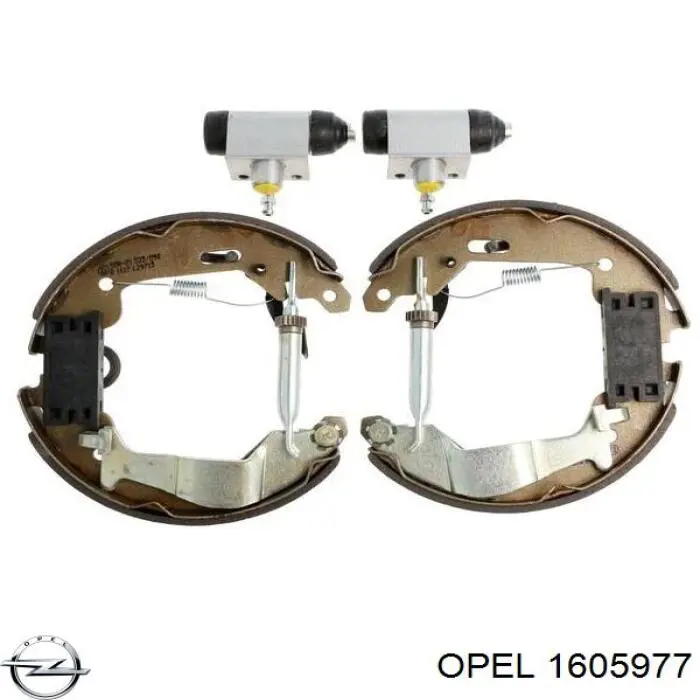 1605977 Opel колодки тормозные задние барабанные