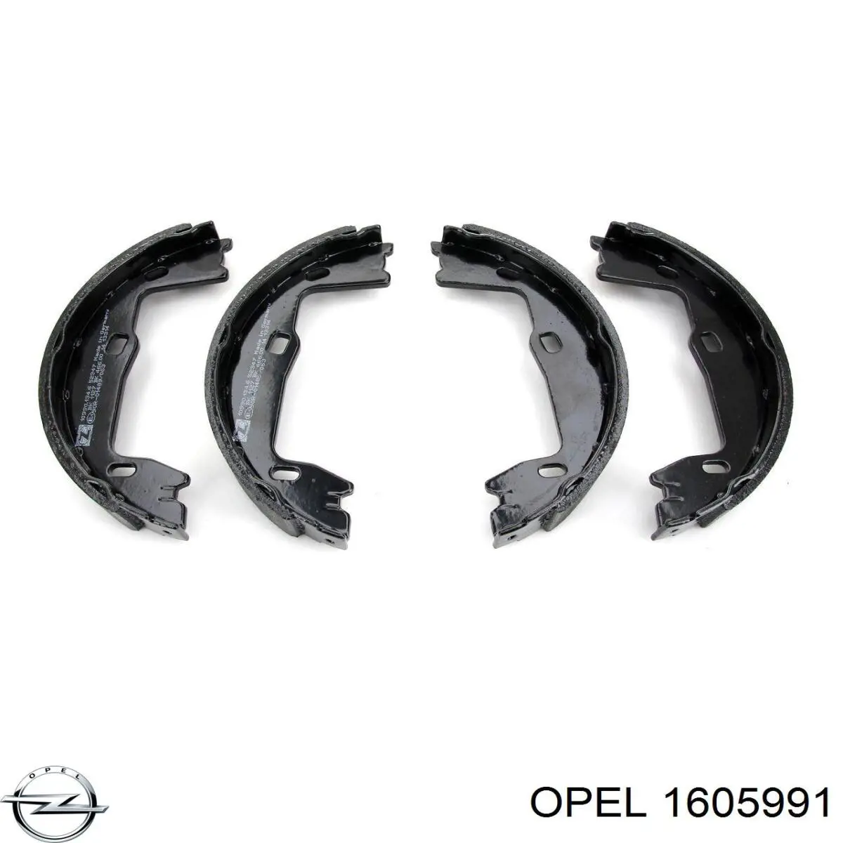 Установочный комплект задних барабанных колодок Opel 1605991 цена, от 4.68 USD