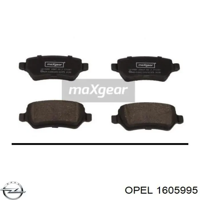 Колодки дисковые  Opel 1605995 цена, от 16.87 USD