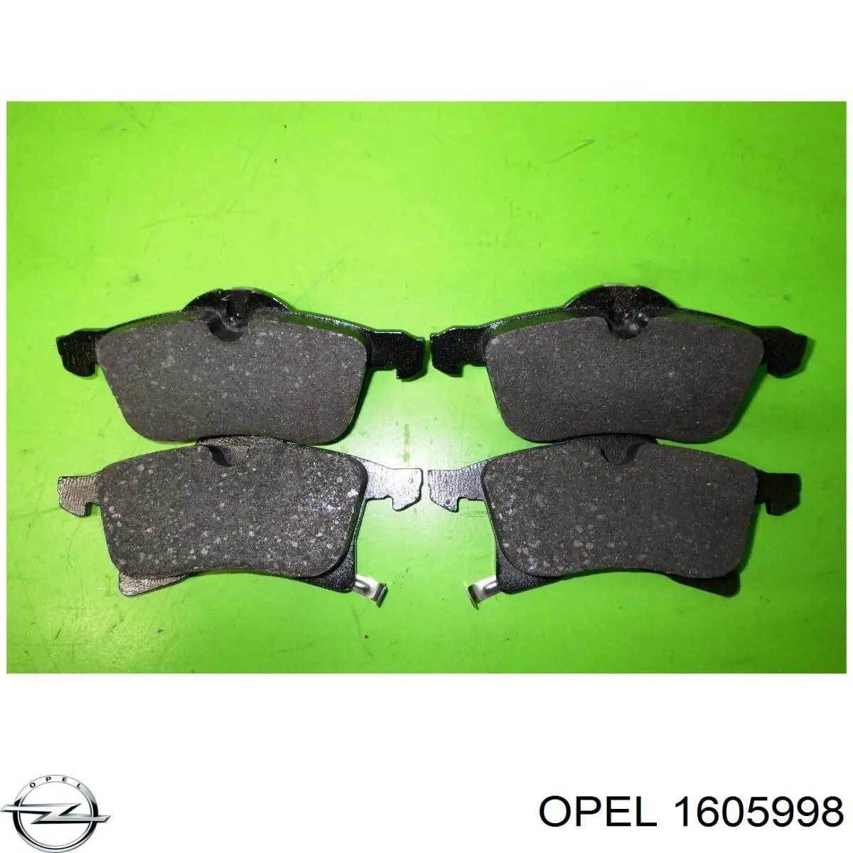1605998 Opel колодки тормозные передние дисковые