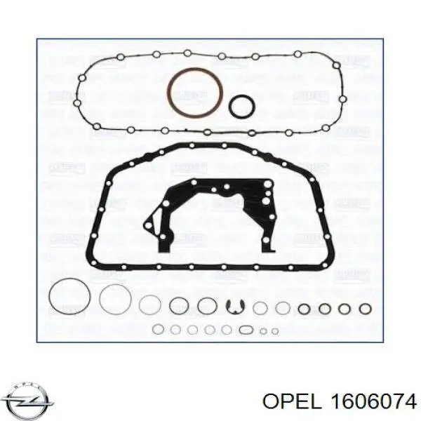 1606074 Opel комплект прокладок двигателя нижний