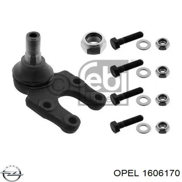 Нижний комплект прокладок двигателя Opel 1606170 цена, от 22.36 USD