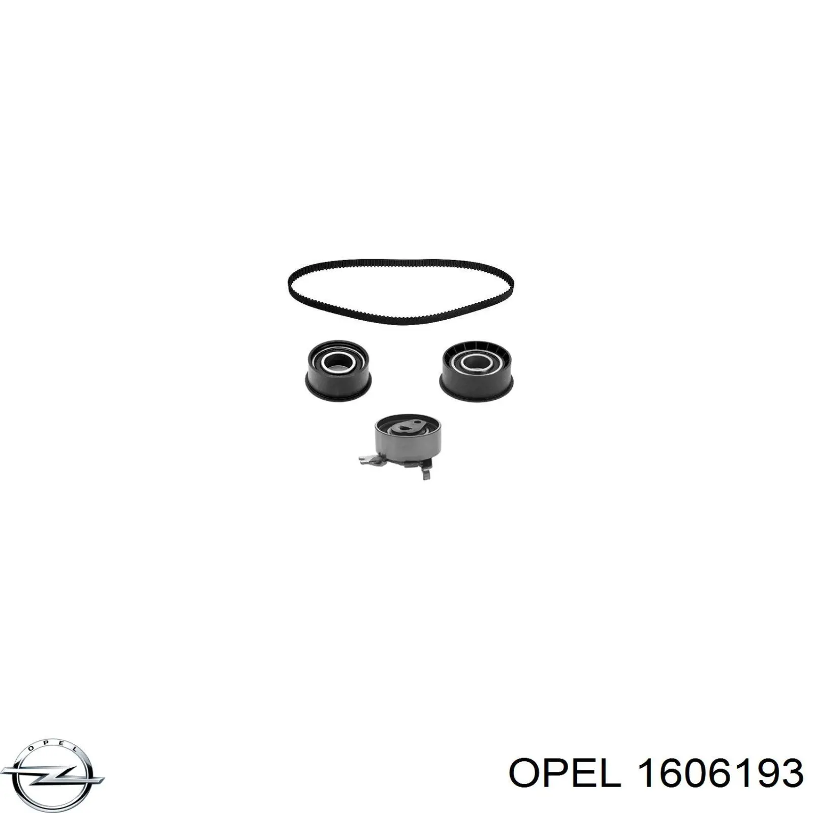 1606193 Opel Комплект ремня ГРМ