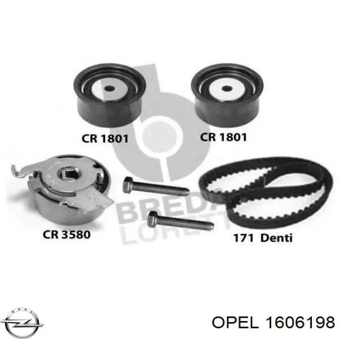 Купить 1606198 Opel Комплект ГРМ