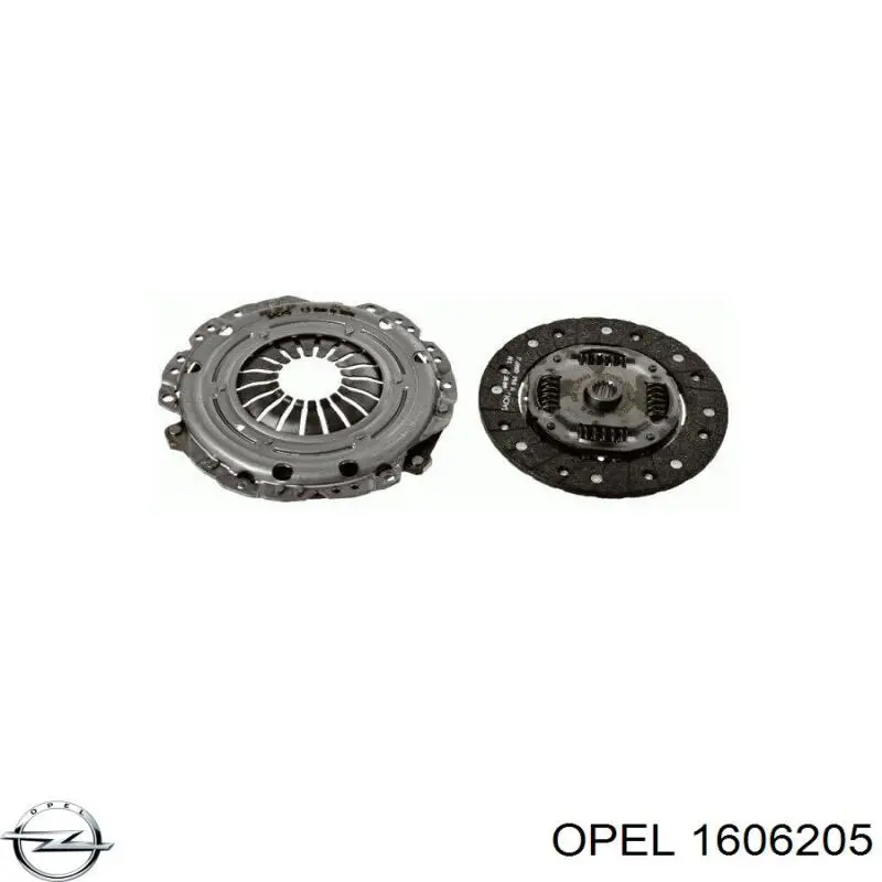 Купить 1606205 Opel Комплект сцепления (диск, корзина, подшипник)