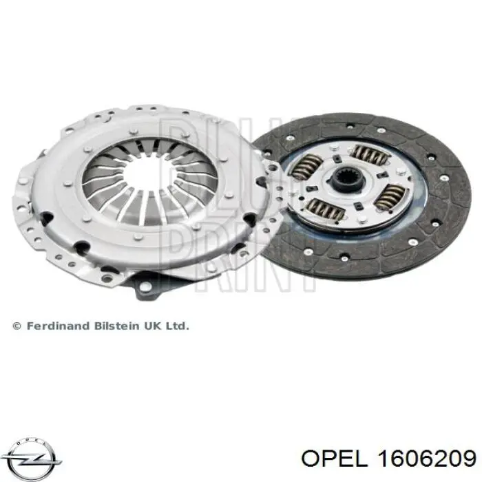 Комплект сцепления (3 части) Opel 1606209 цена, от 122.49 USD